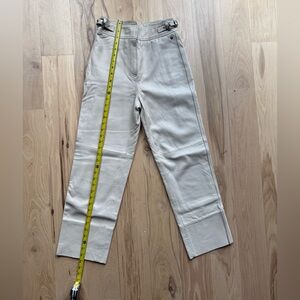 Scotch & Soda Cream Real Leather Western pants. Isabel Marant Style. Free People